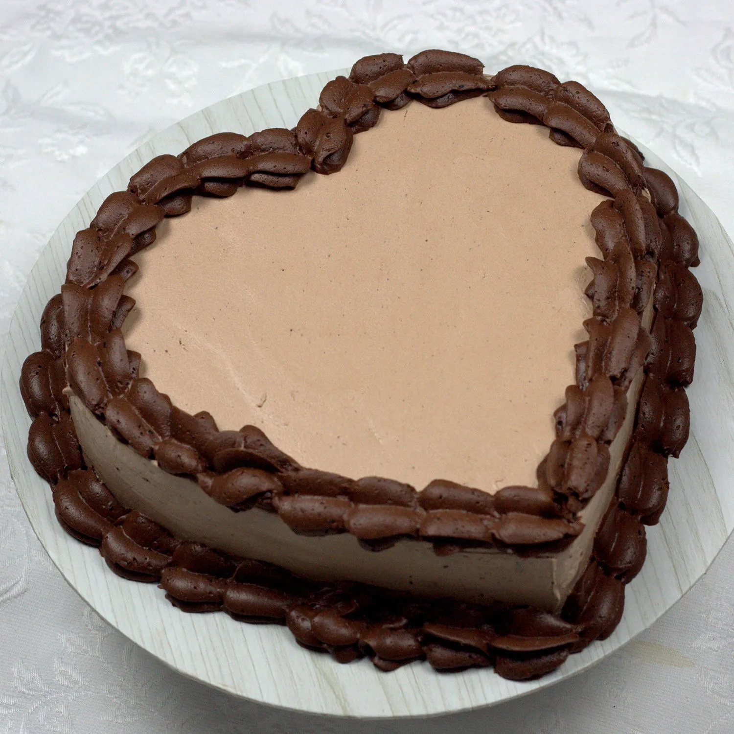  Chocolaty Heart Shaped Cream Cake