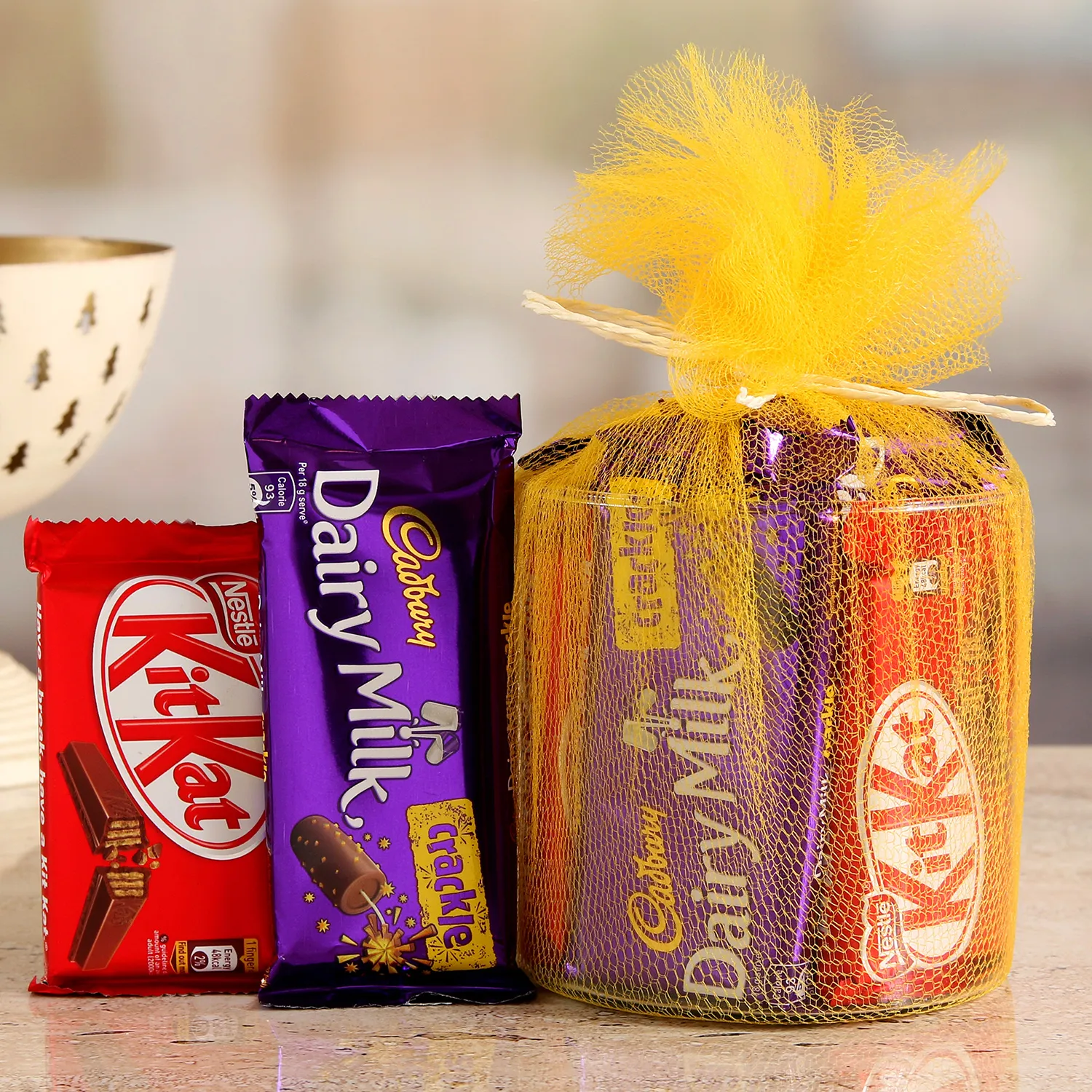  Festive Cadbury Crackle & Kitkat Gift Hamper