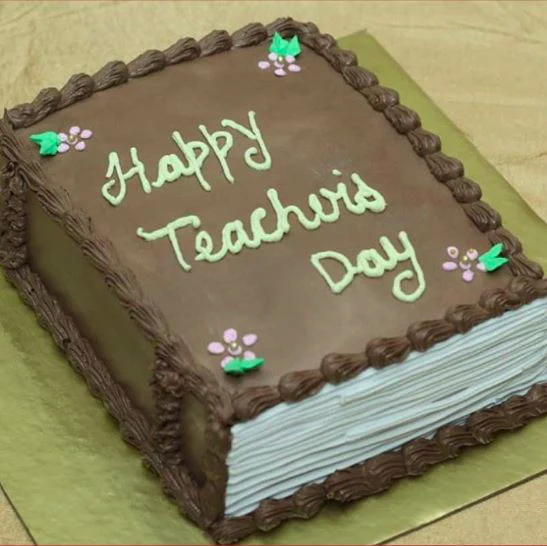  Teachers Day Cake In Book Style